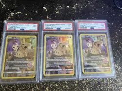 2019 POKEMON SUN & MOON COSMIC ECLIPSE SECRET #245 FULL ART/MIMIKYU PSA 9 - Image 1