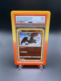 Pokemon TCG Radiant Charizard 020/159 Crown Zenith PSA 9 - Image 1