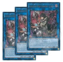 Yugioh Dharc the Dark Charmer Gloomy x 3 - 1st Edition Ultra Rare NM - Free Holo - Image 1