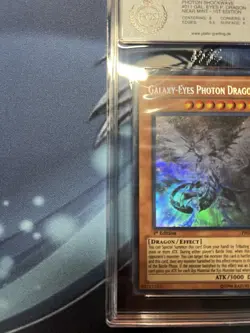 YuGiOh 2011 Galaxy-Eyes Photon Dragon PHSW-EN011 1st Edition PGS 7.5 Ghost Rare - Image 3