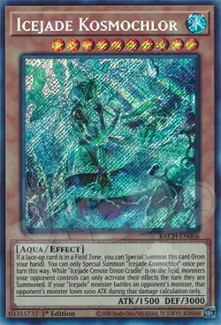 Yugioh - Icejade Kosmochlor - 1st Edition Secret Rare NM - Free Holo Card - Image 1