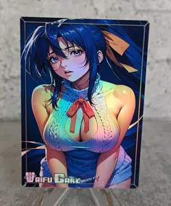 Akeno Himejima Trading Card Waifu Goddess Story Anime Girl holo Karte Manga - Image 1