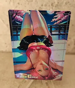 Sakura Trading Card Waifu Goddess Story Anime Girl holo Karte Manga Full Art - Image 1