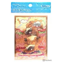 Bidoof Tomokazu Komiya Card Sleeves Japanese Pokemon Center 64x NEW RARE SEALED - Image 1