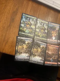 MTG Final Fantasy Chocobo FOIL Track Lands Full Set 10 Cards NEAR MINT - Image 3