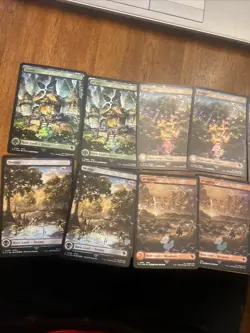 MTG Final Fantasy Chocobo FOIL Track Lands Full Set 10 Cards NEAR MINT - Image 4