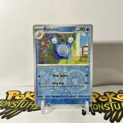 Poliwhirl 061/165 - Reverse Holo Scarlet & Violet 151 Pokemon Card TCG - NM - Image 1