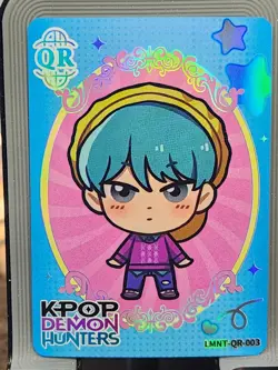 Saja Boys K-Pop Demon Hunters Exquisite Card Anime Holo QR QR-003 - Image 1