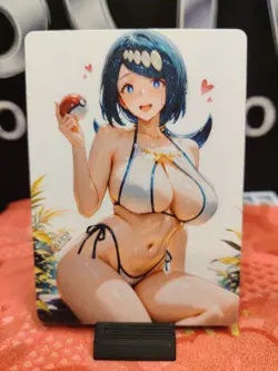 Lana's Mom - Pokemon Trainer Waifu Double-Sided Custom Card - Image 1