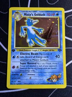 Misty’s Golduck 1st Edition 12/132 Gym Challenge - Beautiful Vintage Card - NM! - Image 1