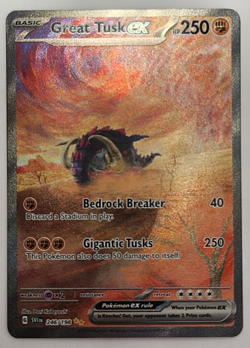 Pokemon TCG Card Great Tusk ex 246/198 SV01: Scarlet & Violet Base Set Holo NM - Image 1