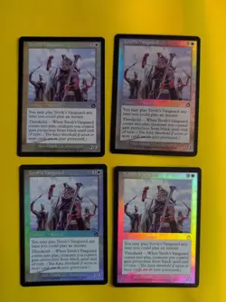 Teroh's Vanguard x4 Nomad playset MTG Card. vintage shooting star Foil. Torment. - Image 1