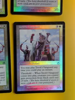 Teroh's Vanguard x4 Nomad playset MTG Card. vintage shooting star Foil. Torment. - Image 2