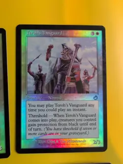 Teroh's Vanguard x4 Nomad playset MTG Card. vintage shooting star Foil. Torment. - Image 3