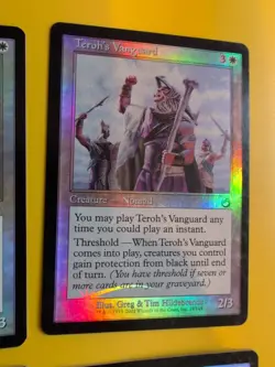 Teroh's Vanguard x4 Nomad playset MTG Card. vintage shooting star Foil. Torment. - Image 4