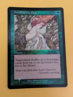 Dwell on the Past. Sorcery MTG Card. Old Vintage shooting star Foil. Torment. - Image 2