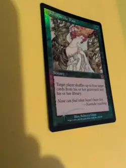 Dwell on the Past. Sorcery MTG Card. Old Vintage shooting star Foil. Torment. - Image 4