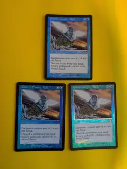 Ghostly Wings x3 MTG 3 Card. Old Vintage shooting star Foil. Torment. - Image 1