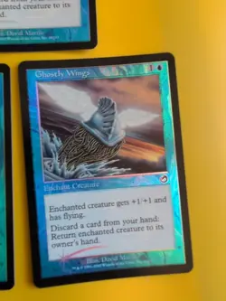 Ghostly Wings x3 MTG 3 Card. Old Vintage shooting star Foil. Torment. - Image 2