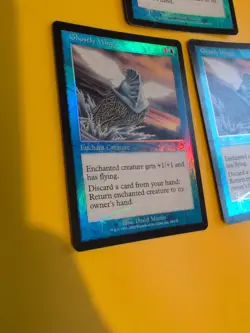 Ghostly Wings x3 MTG 3 Card. Old Vintage shooting star Foil. Torment. - Image 5