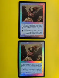 Hypochondria x2 MTG 2 Card. Old Vintage shooting star Foil. Torment. - Image 2