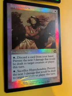 Hypochondria x2 MTG 2 Card. Old Vintage shooting star Foil. Torment. - Image 4