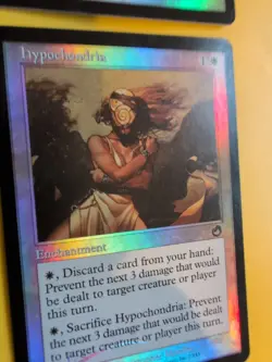 Hypochondria x2 MTG 2 Card. Old Vintage shooting star Foil. Torment. - Image 5