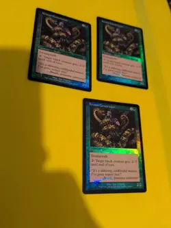 Krosan Constrictor x3 Snake MTG Card. Old Vintage shooting star Foil. Torment. - Image 1