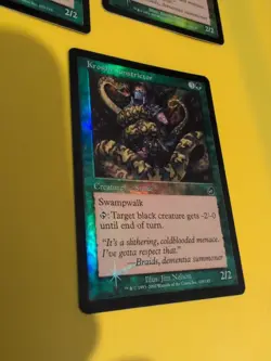 Krosan Constrictor x3 Snake MTG Card. Old Vintage shooting star Foil. Torment. - Image 2