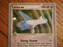 Pokemon 2003 Ex Dragon Latios EX ultra rare holo card, PSA 8 - Image 5