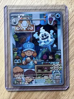 Pokemon TCG Vanillish Paradox Rift 190/182 Holo Illustration Rare Card - Image 2