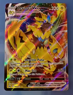 Pokemon TCG Zeraora VMAX Crown Zenith Card 54/159 Holo Ultra Rare - Image 1