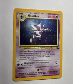 1999 Fossil Set Haunter Holo #6/62 Rare WOTC Pokemon Card TCG Original NM Mint! - Image 3