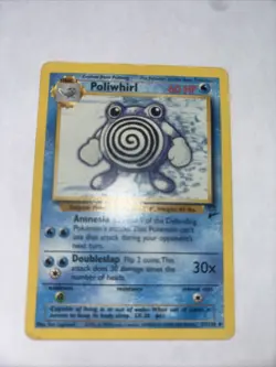 Poliwhirl Base Set 2 57/130 Uncommon 1999-2000 Pokemon Card TCG - Image 1