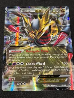 Giratina EX - 57/98 - Pokemon Ancient Origins XY Ultra Rare Card LP - Image 1
