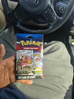 pokemon tcg sleeved packs 25 cards 1 foil included $7 price - Image 1