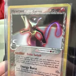 Pokemon Mewtwo TCG Delta Species 12/113 Holo Rare Card - Image 2