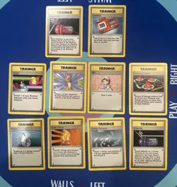 Lot Of 10 Vintage Base Set Pokemon Trainer Cards WOTC - Image 1
