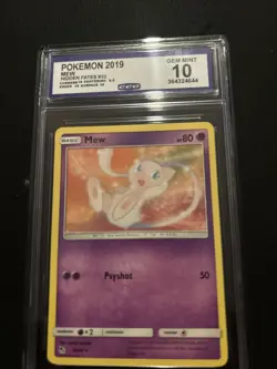 Pokemon Mew TCG Card 32/68 Hidden Fates Regular CCG Gem Mint 10 - Image 1