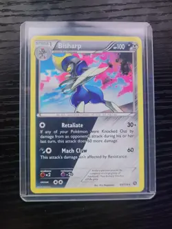 Bisharp 64/114 Holo Rare Pokemon Card XY Steam Siege NM 2016 TCG - Image 1