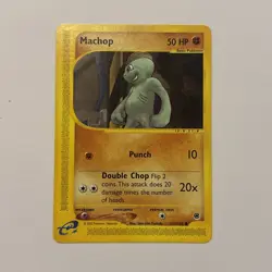 Pokemon Card Expedition Base Set Machop 117/165 WOTC 2002 Near Mint - Image 1