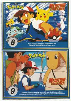 Staryu, Starmie, Evolution Set, Pokemon Poketrivia Movie Cards Burger King 1999 - Image 2