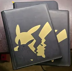 3 Trading Card Binders (2 Pokemon Pikachu Ultra Pro - 1 Card Guardian) - Image 1