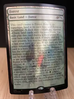 MTG Forest #258 (Full-Text Lands) Secret Lair Drop Series FOIL NM/M - Image 1