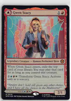 Marvel's Spider-Man M Foil 78 Gwen Stacy - Image 1