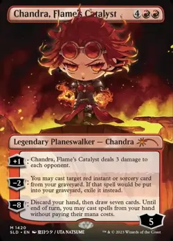 [MTG] Chandra, Flame's Catalyst (Foil) (Showcase) (1420) (SLD) NM - Image 1
