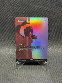 Ponder #0013 Borderless -Foil- MTG Spider-Man NM/M MAR - Image 1