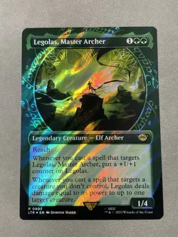 Legolas, Master Archer - Surge Foil Extended Art Showcase LTR NM MTG - Image 1