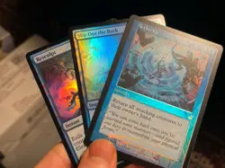 Foil Blue Lot Retro Aetherize + Slip Out The Back • Unplayed • Mtg (2006) - Image 1
