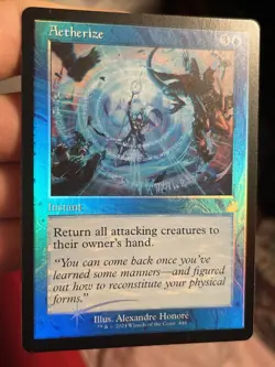 Foil Blue Lot Retro Aetherize + Slip Out The Back • Unplayed • Mtg (2006) - Image 2